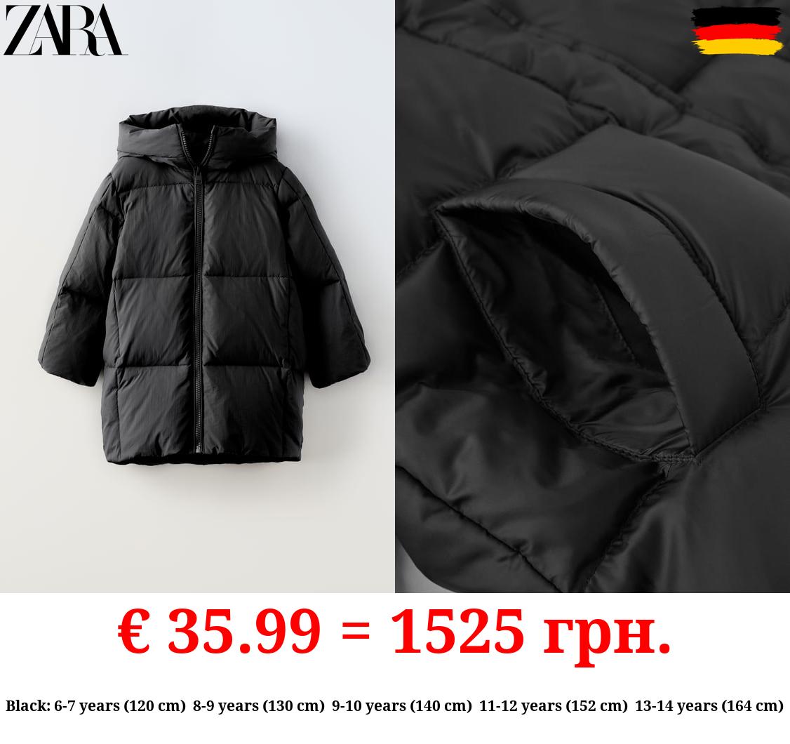 LONG FEATHER AND DOWN JACKET