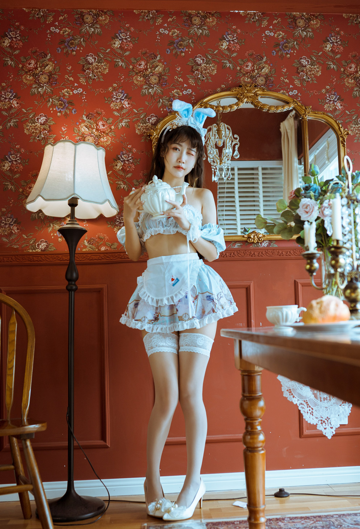 不呆猫 Cosplay 兔子女友 6