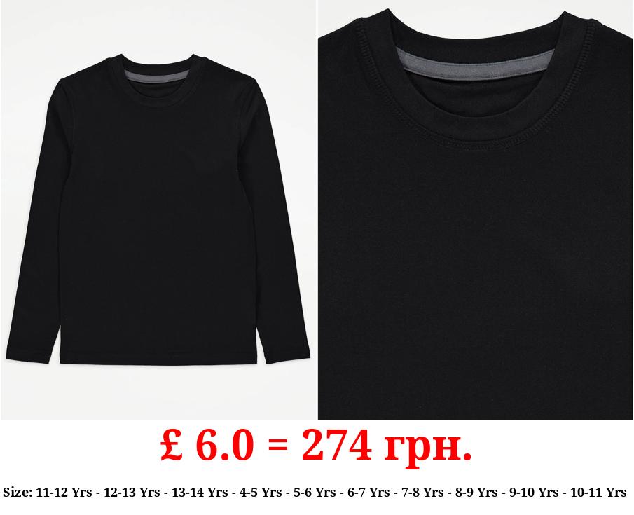 Black Base Layer Thermal Top