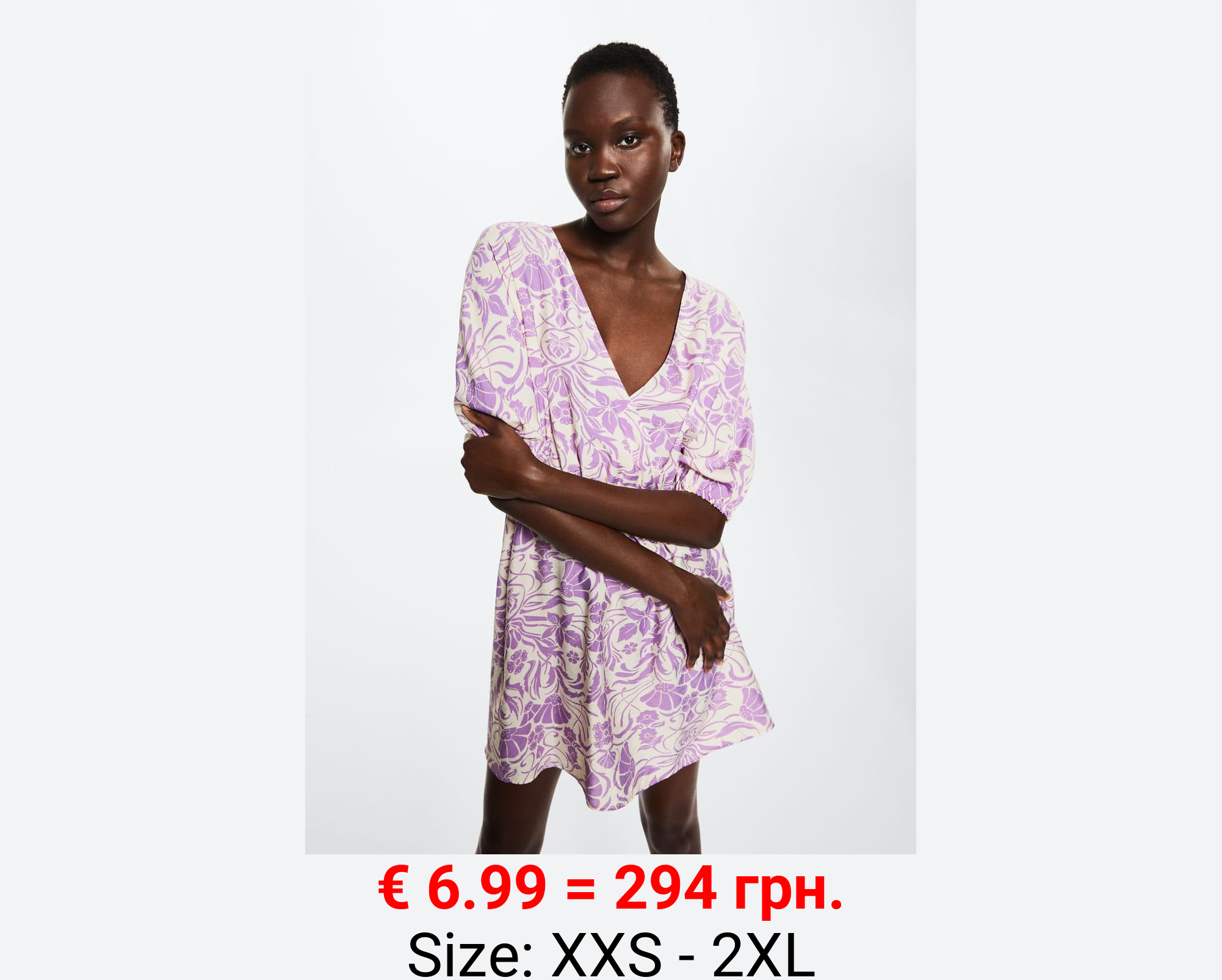 Vestido fluido estampado