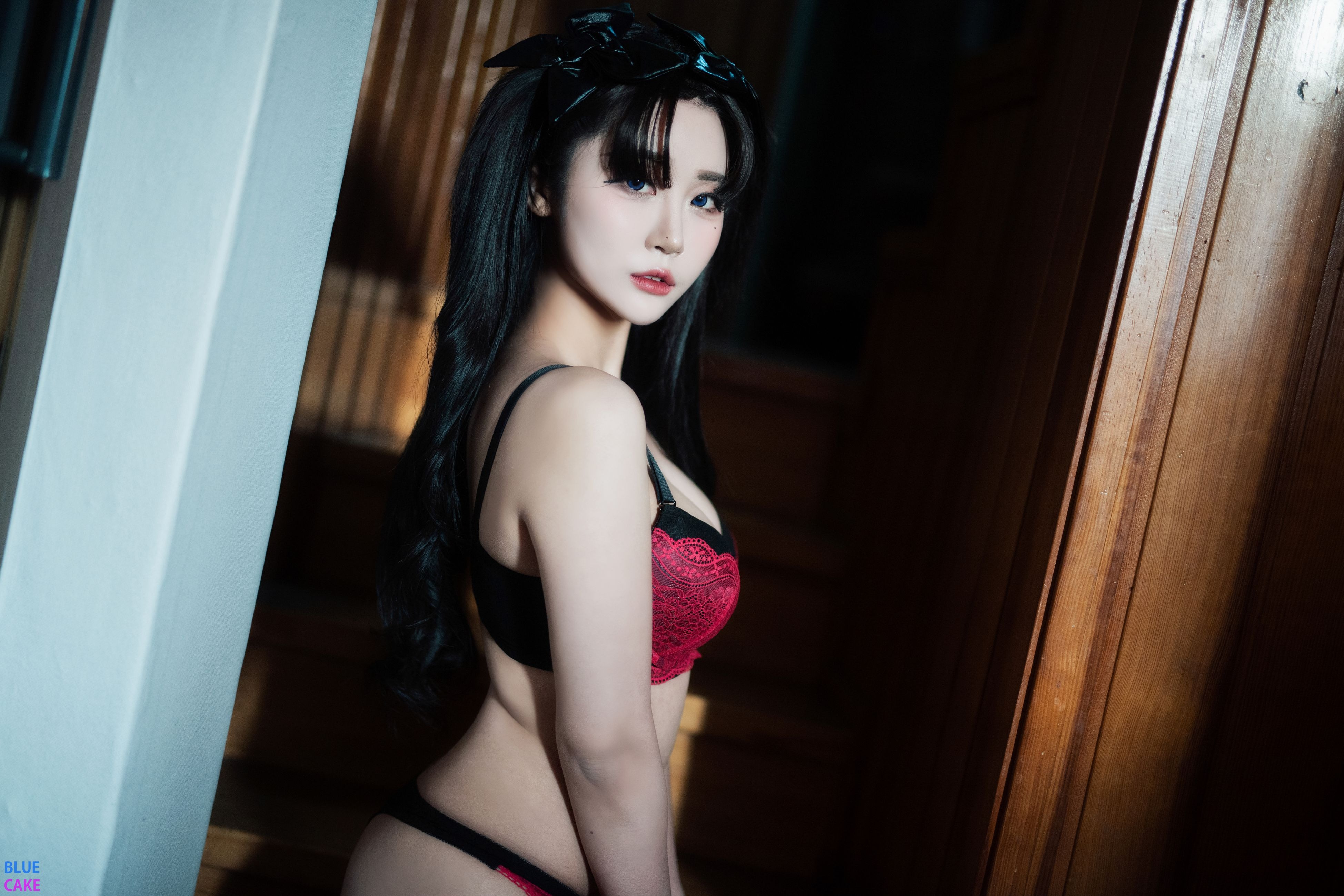 Bomi (보미) - NO.015 [BLUECAKE] &Zia (지아) Fate Saber x Thosaka Rin -Lingerie ver [128P-1.65GB] 42