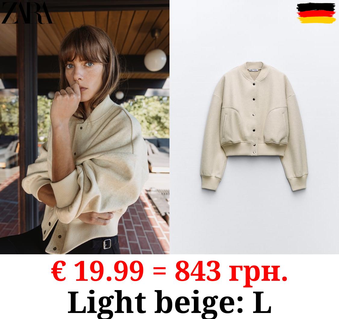 SOFT CROPPED BOMBER JACKET