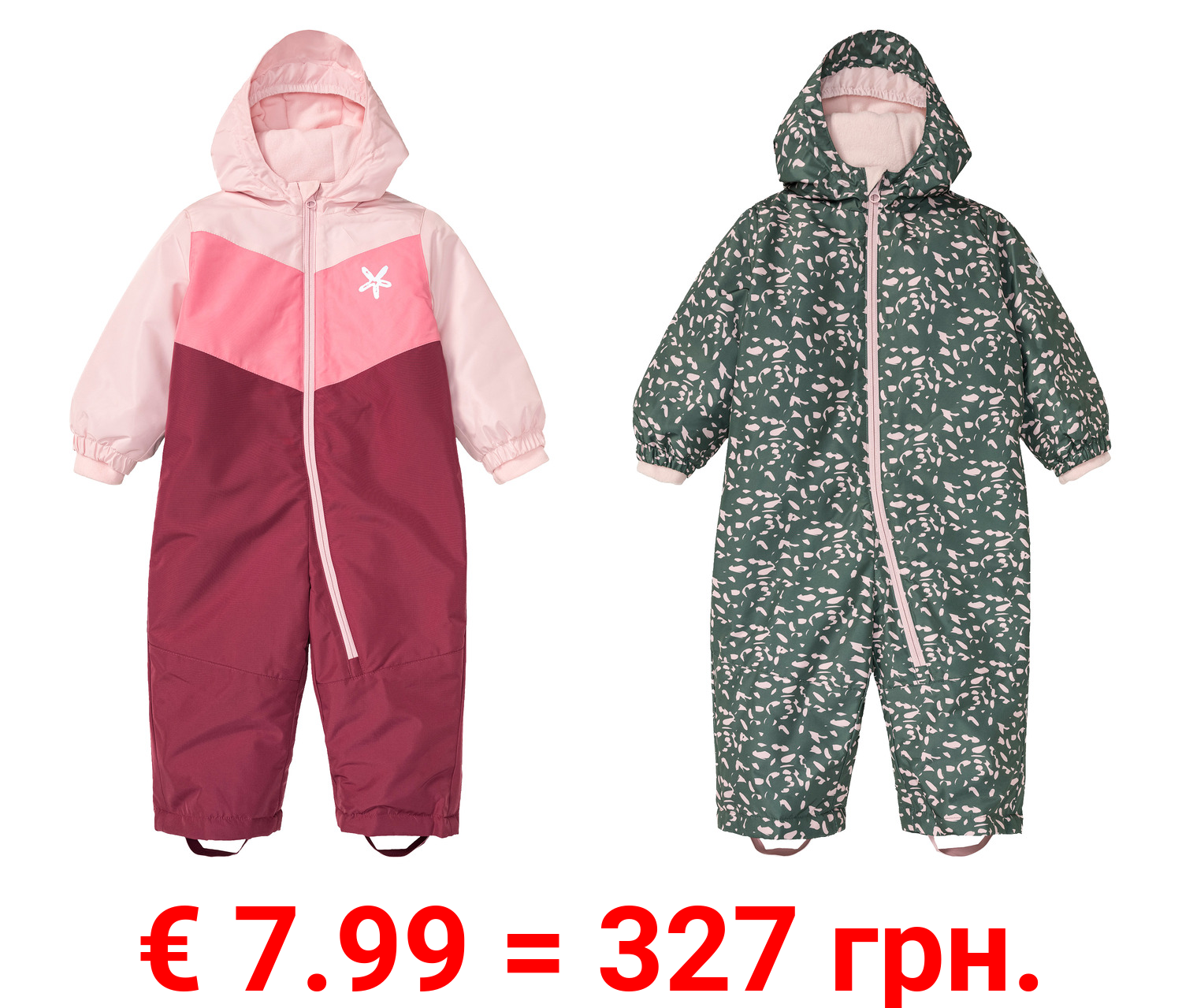 lupilu® Baby Kleinkinder Mädchen Schneeoverall, warm gefüttert