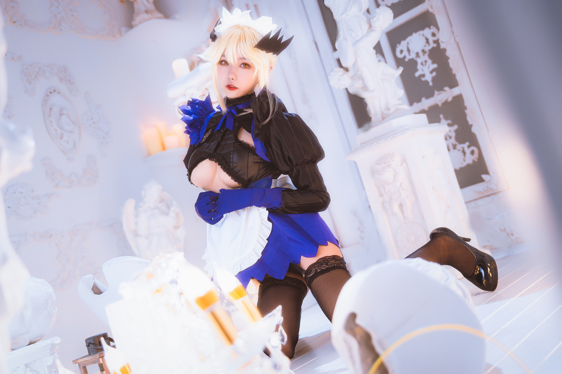 [Momoko葵葵] Artoria Pendragon Alter 黑枪呆女仆 11