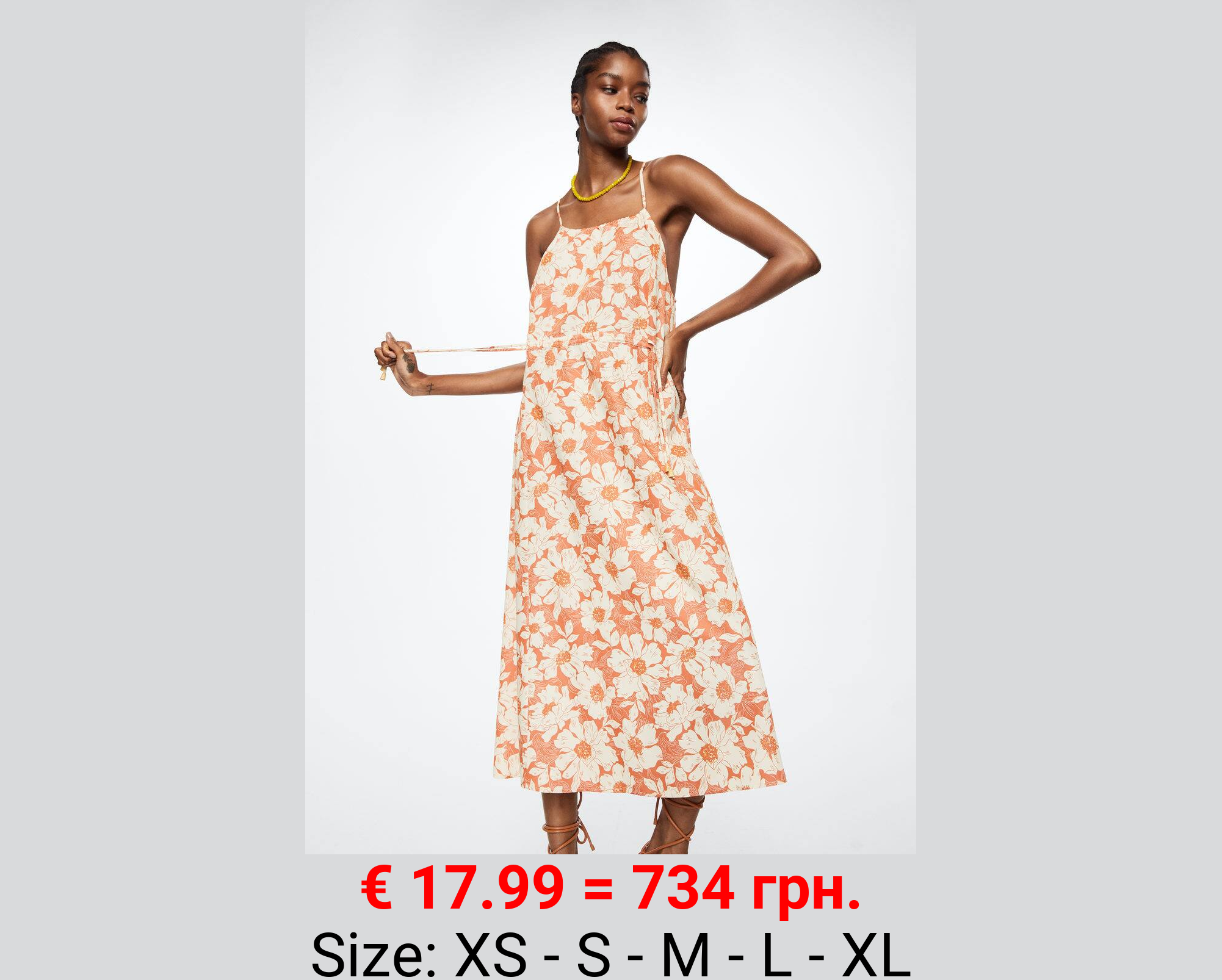 Vestido estampado flores