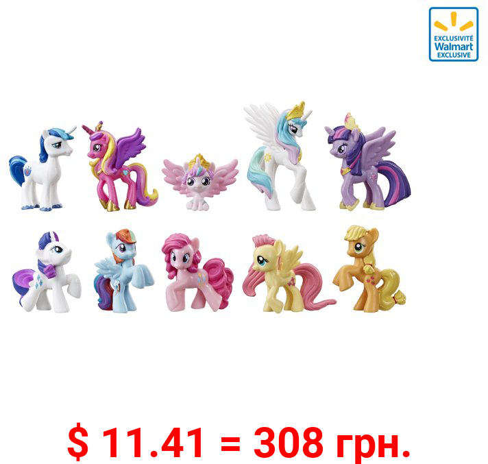 My Little Pony Toy Rainbow Equestria Favorites, Includes 10 pony Figures