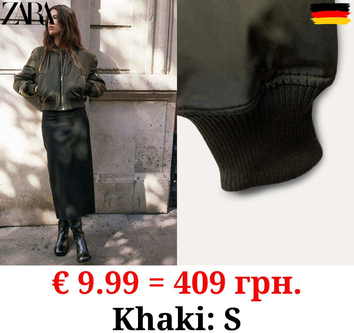 ZW COLLECTION SHORT BOMBER JACKET