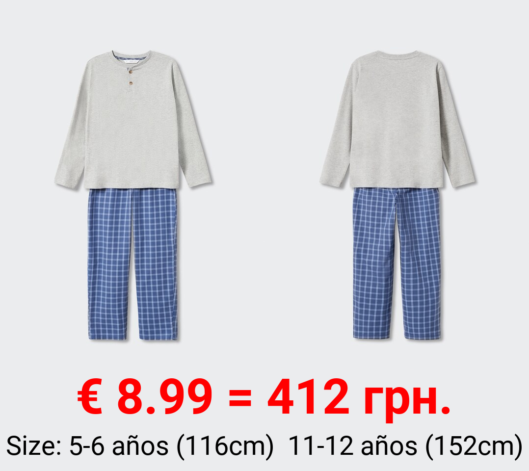 Pijama largo algodón