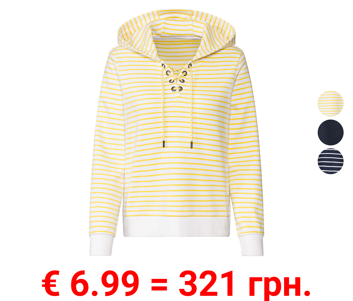 esmara® Damen Sweathoodie mit Kapuze