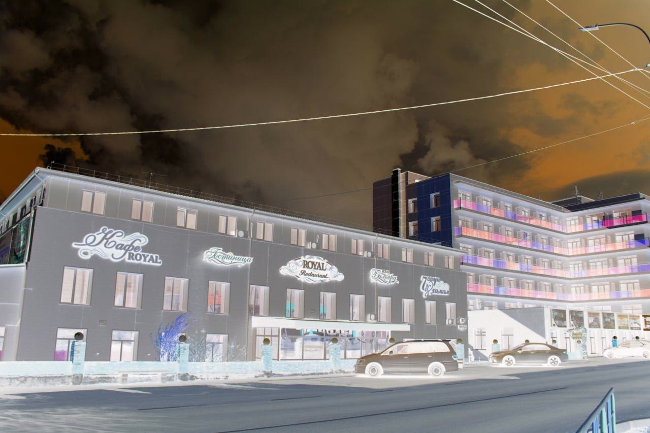 Гостиница горит в Хабаровске