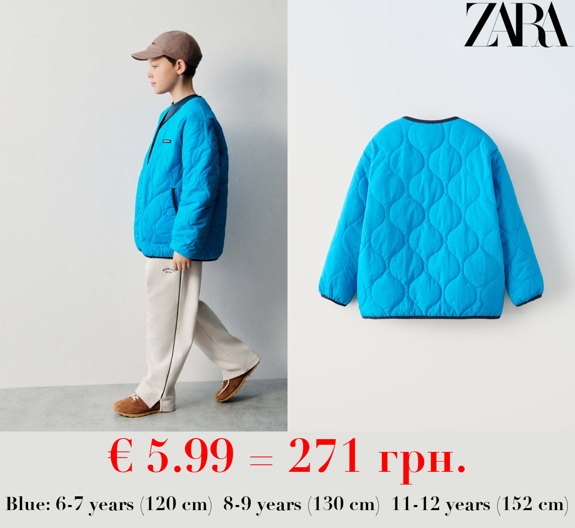 PADDED JACKET WITH TRIMS