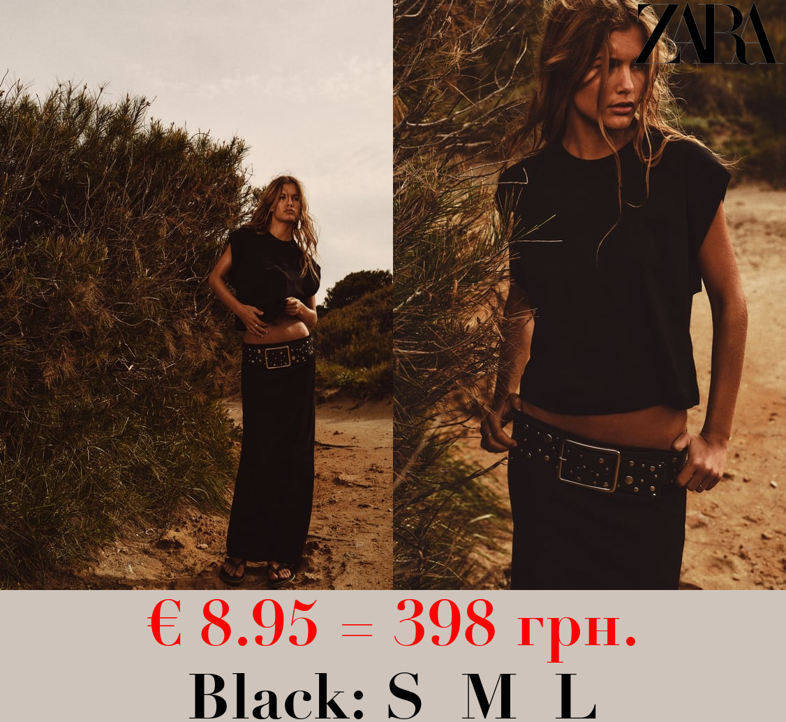 FADED-EFFECT HEAVY COTTON T-SHIRT