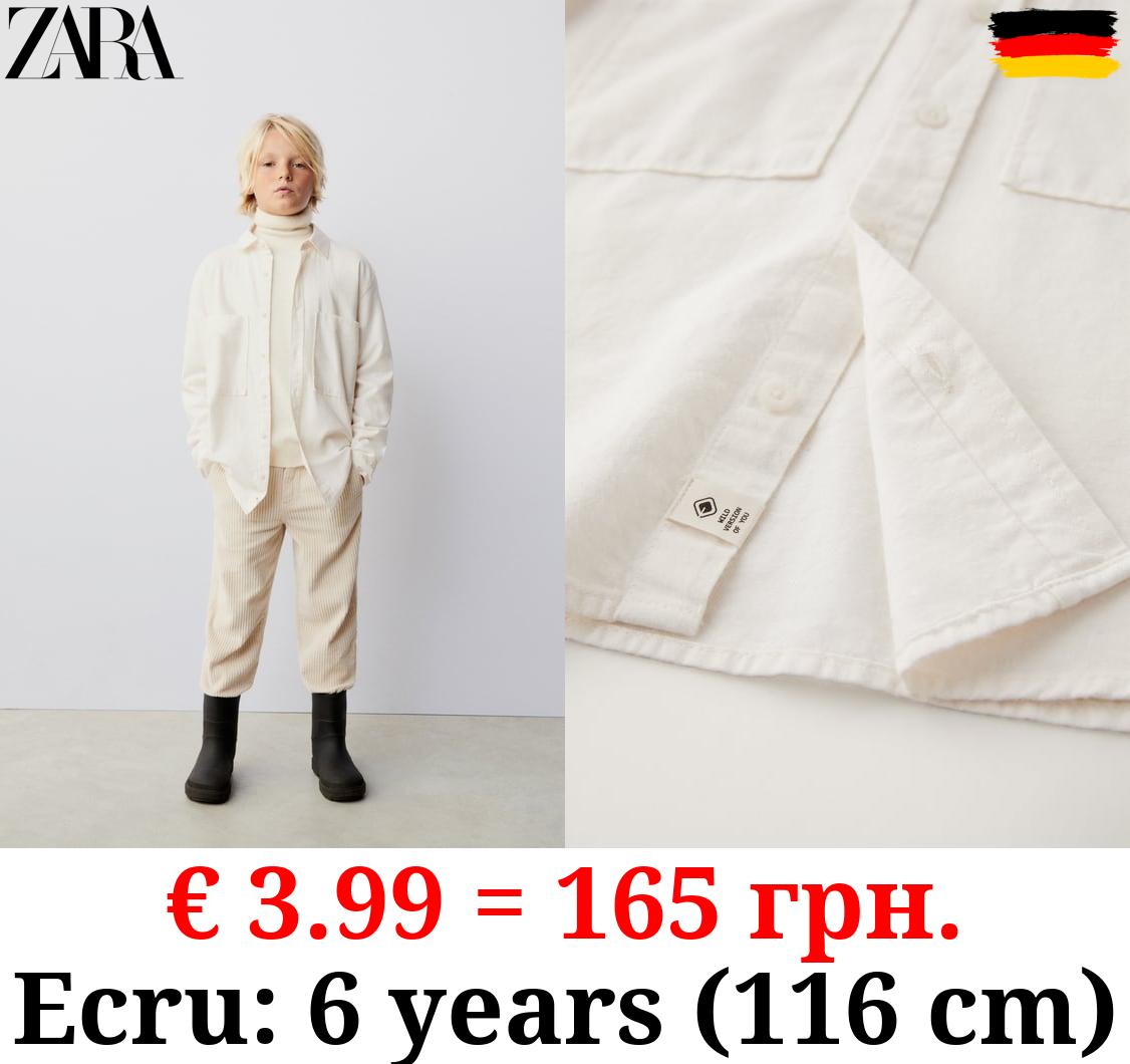 TRUE NEUTRALS TWILL SHIRT WITH POCKETS