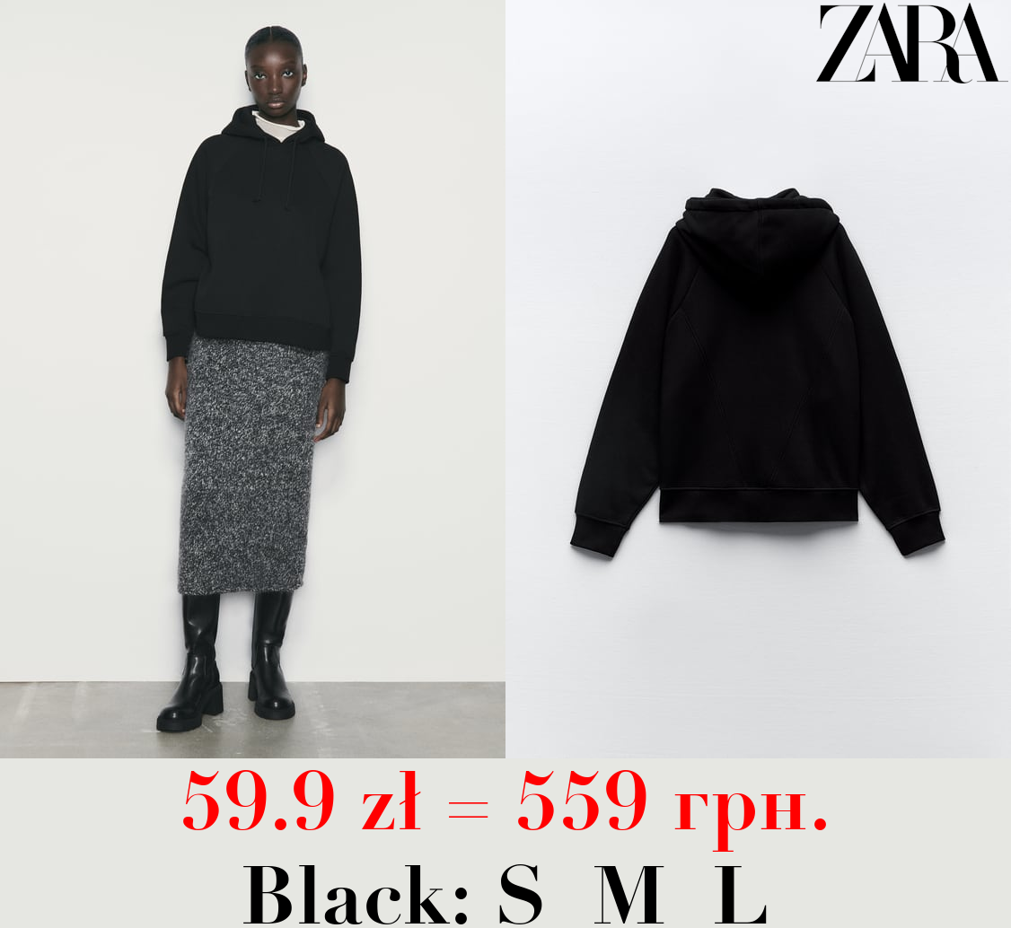 COTTON BLEND HOODIE