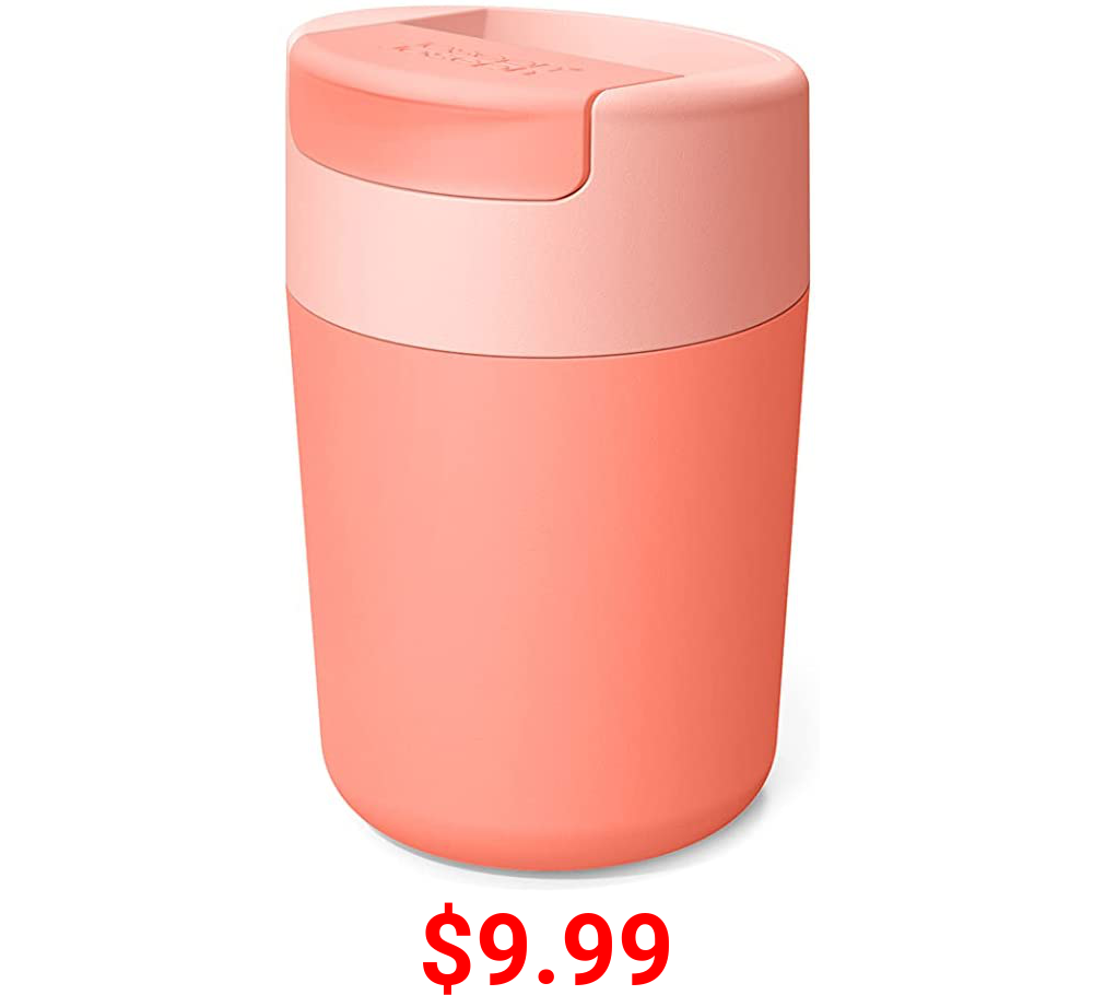 Joseph Joseph Sipp™ Travel Mug with Flip-top Cap - 340 ml (12 fl. oz) - Coral