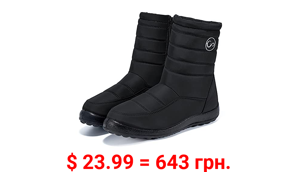 Womens Winter Snow Boots Fur Lined Warm Ankle Boots Waterproof Shoes for Women