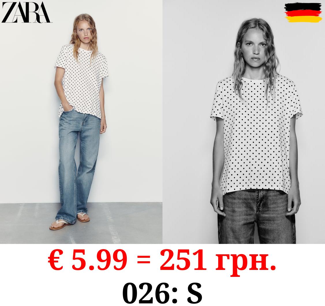 BASIC T-SHIRT WITH ASYMMETRIC HEM