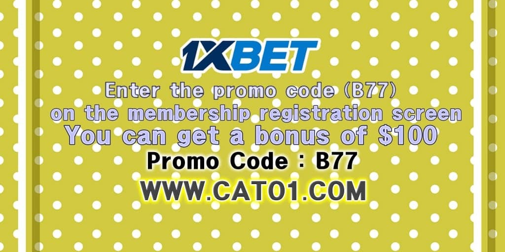 1xbet registration code
