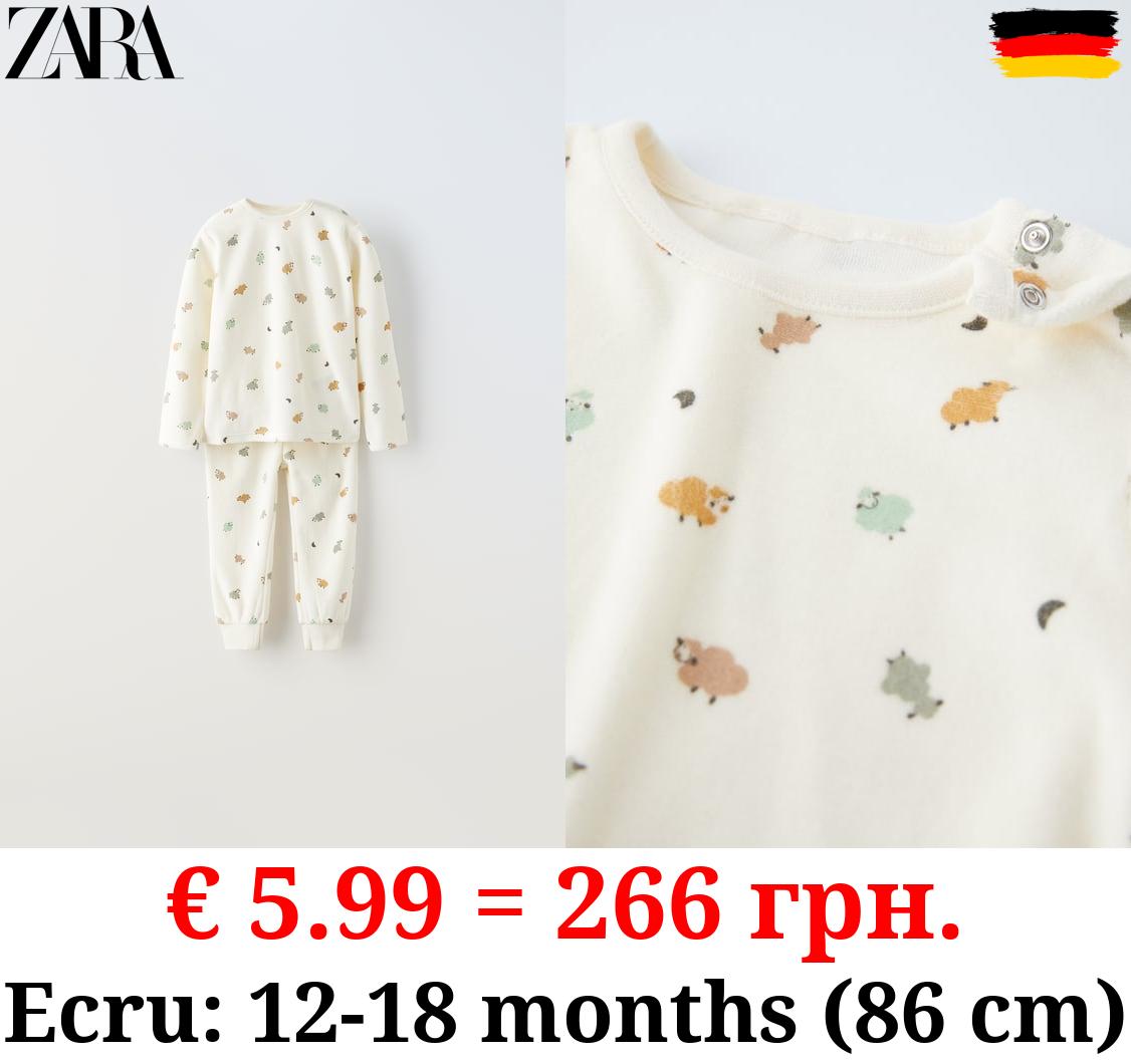 1-6 YEARS/ SHEEP VELOUR CO-ORD