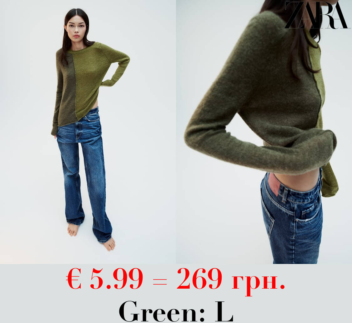 COLOUR BLOCK KNIT SWEATER