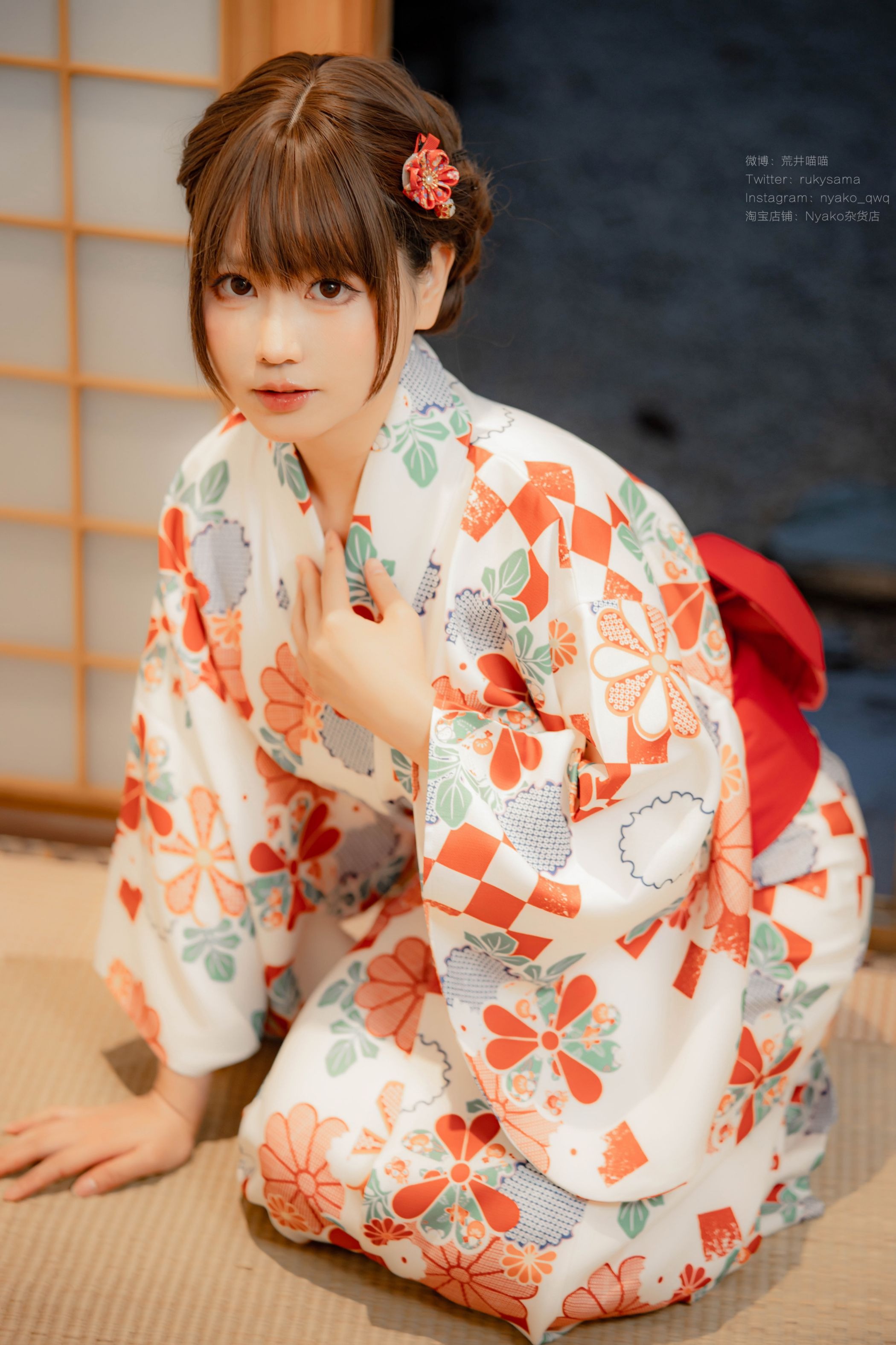 喵子Nyako #Nyako喵子 电子版41 和风烂漫 浴衣 35