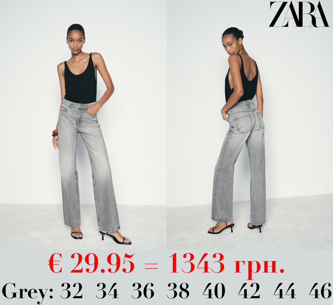 Z1975 STRAIGHT-FIT HIGH-WAIST LONG LENGTH JEANS