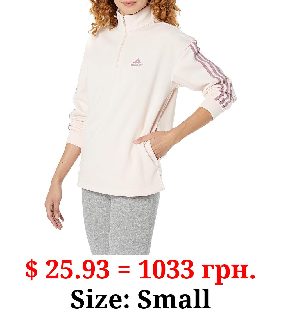 adidas Women's Quarter-Zip Fleece Sweatshirt