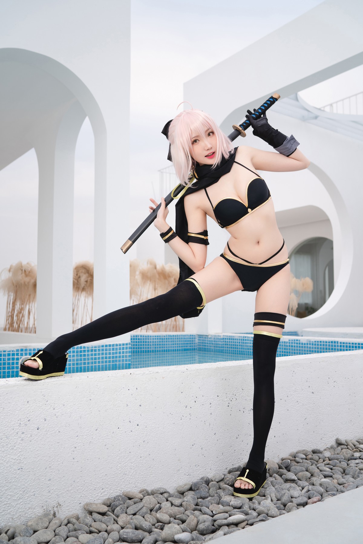 Cosplay 瓜希酱 总司 水着 24
