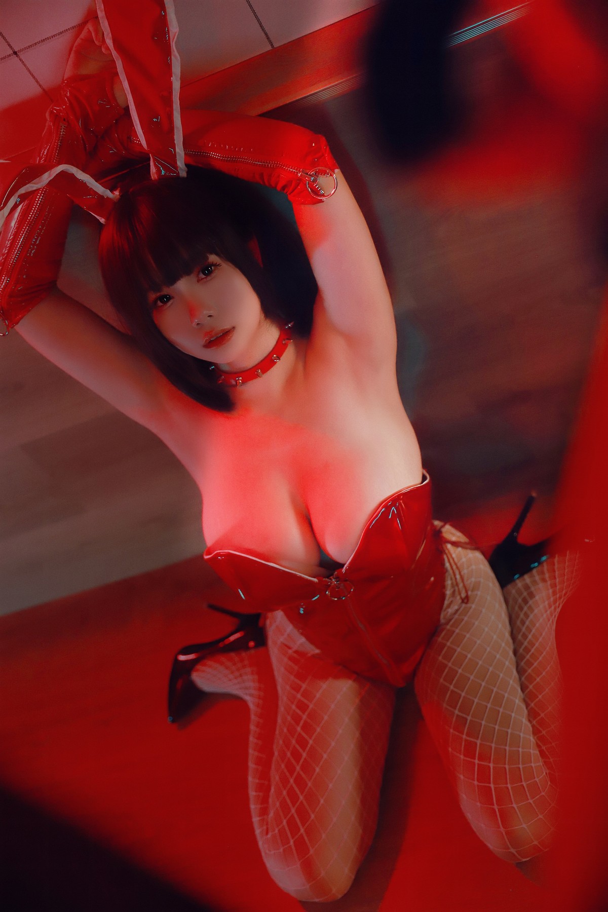 Cosplay 末夜787 红色兔女郎 34