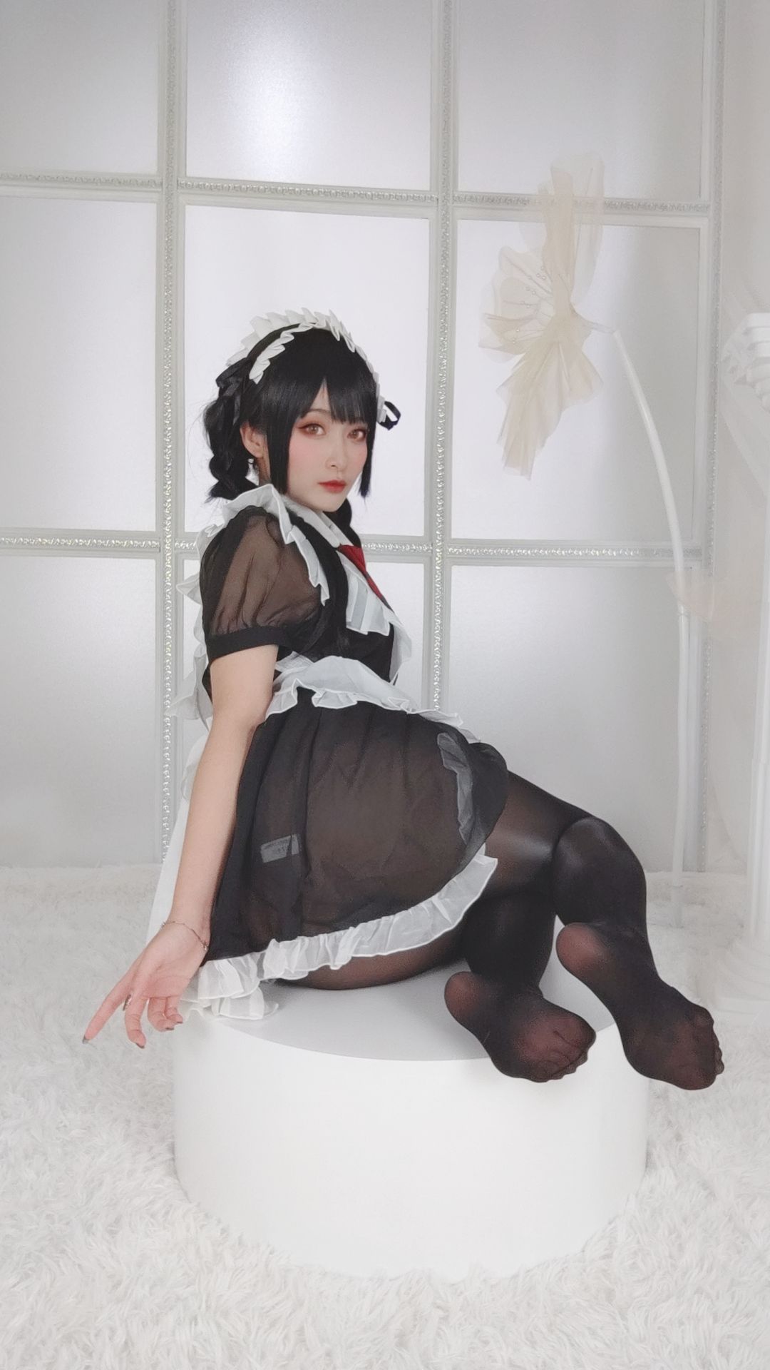 [福利COS]_动漫博主洛璃LoLiSAMA_-_黑丝女仆-写真图集共86P 5