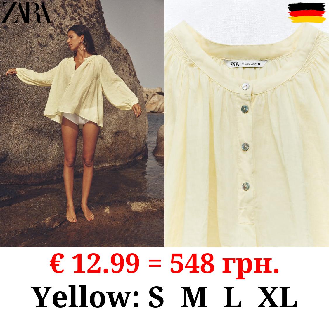 VOLUMINOUS RAMIE BLOUSE