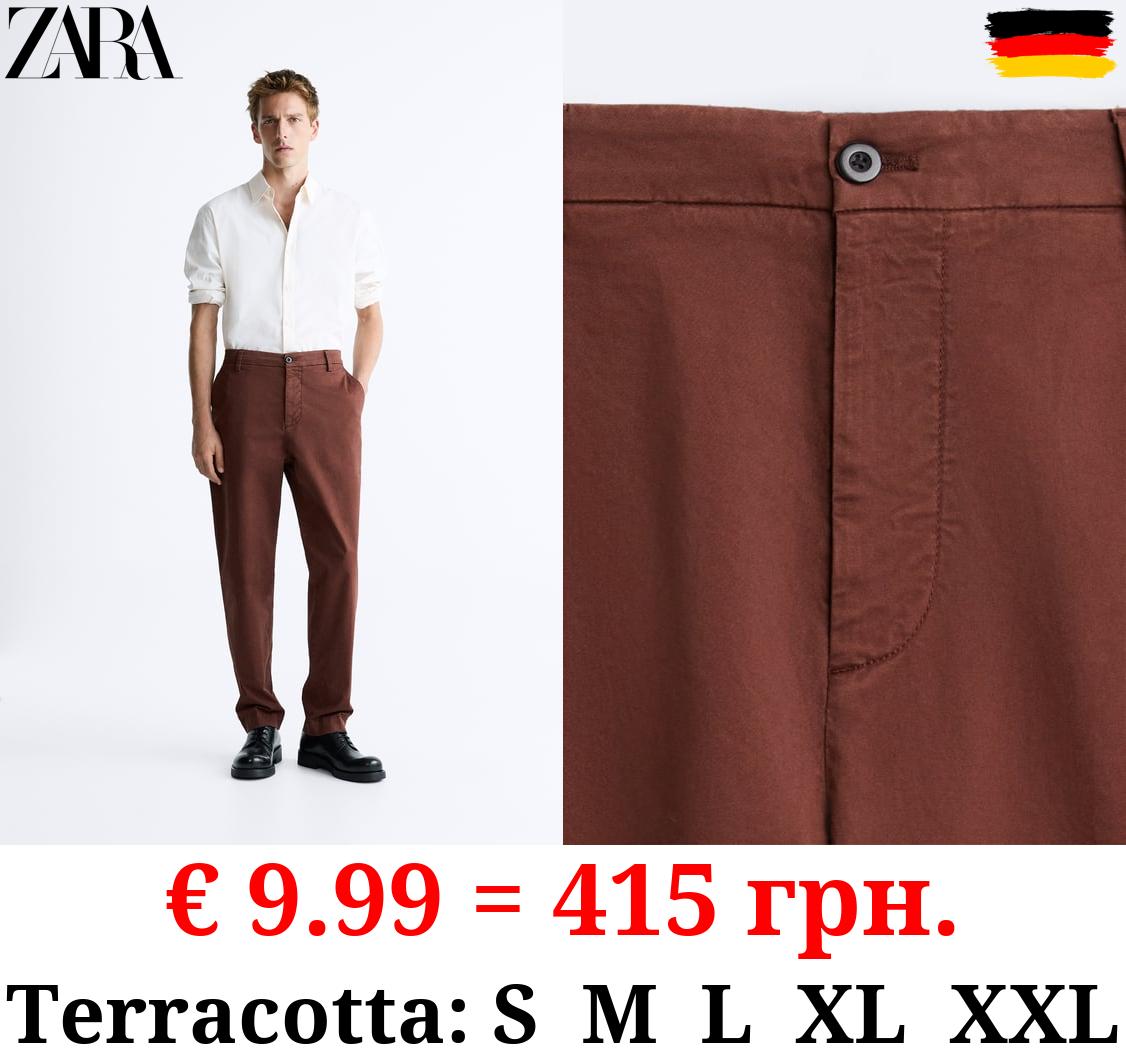 REGULAR FIT CHINO TROUSERS