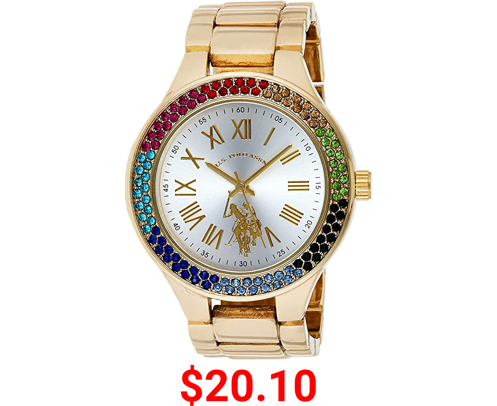 U.S. Polo Assn. Women's Quartz Metal and Alloy Casual Watch, Color:Gold-Toned (Model: USC40128)