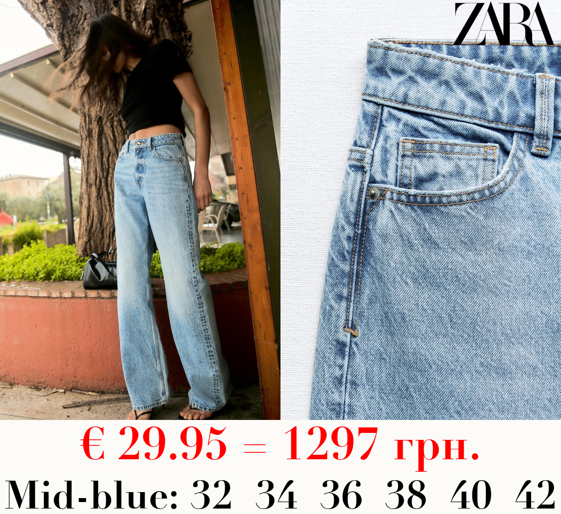 Z1975 STRAIGHT-FIT HIGH-WAIST FULL LENGTH JEANS