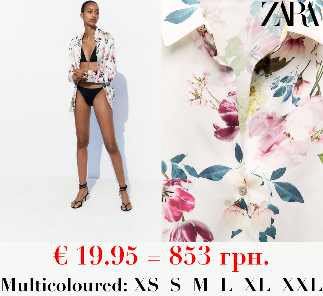 PRINTED SATIN SHIRT