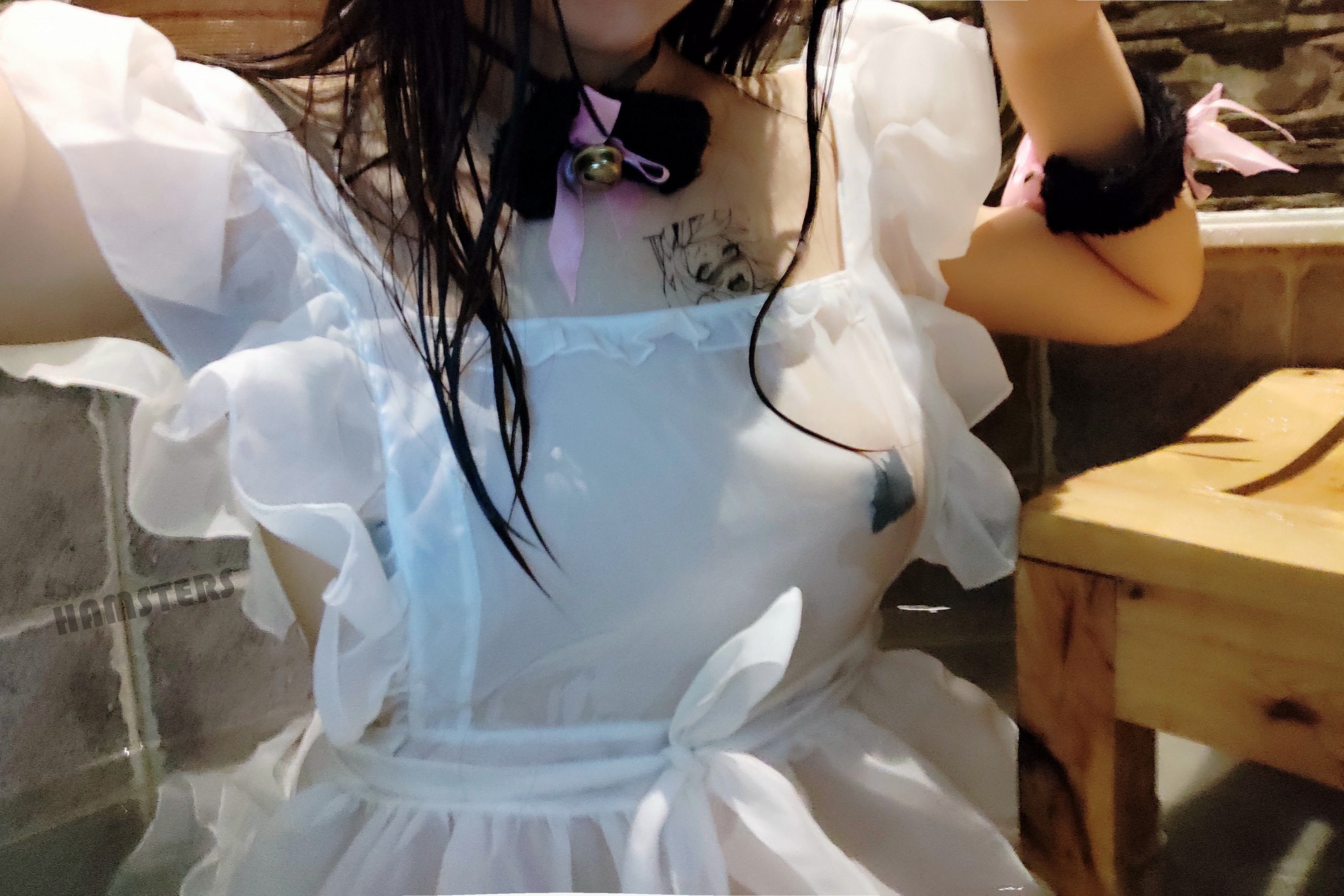 COS妹子仓鼠姬 - 白丝沐浴 10