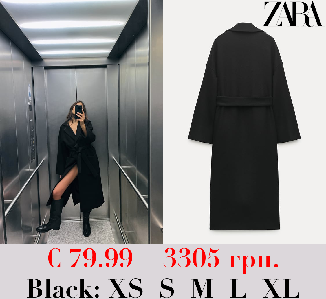 ZW COLLECTION MANTECO WOOL COAT WITH VENTS