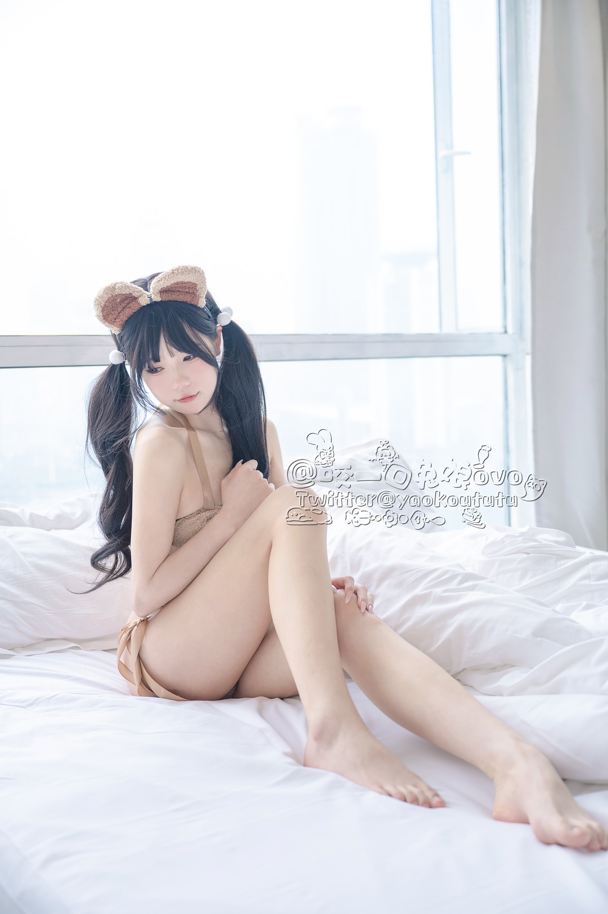 Cosplay 黏黏团子兔 小熊睡衣 17