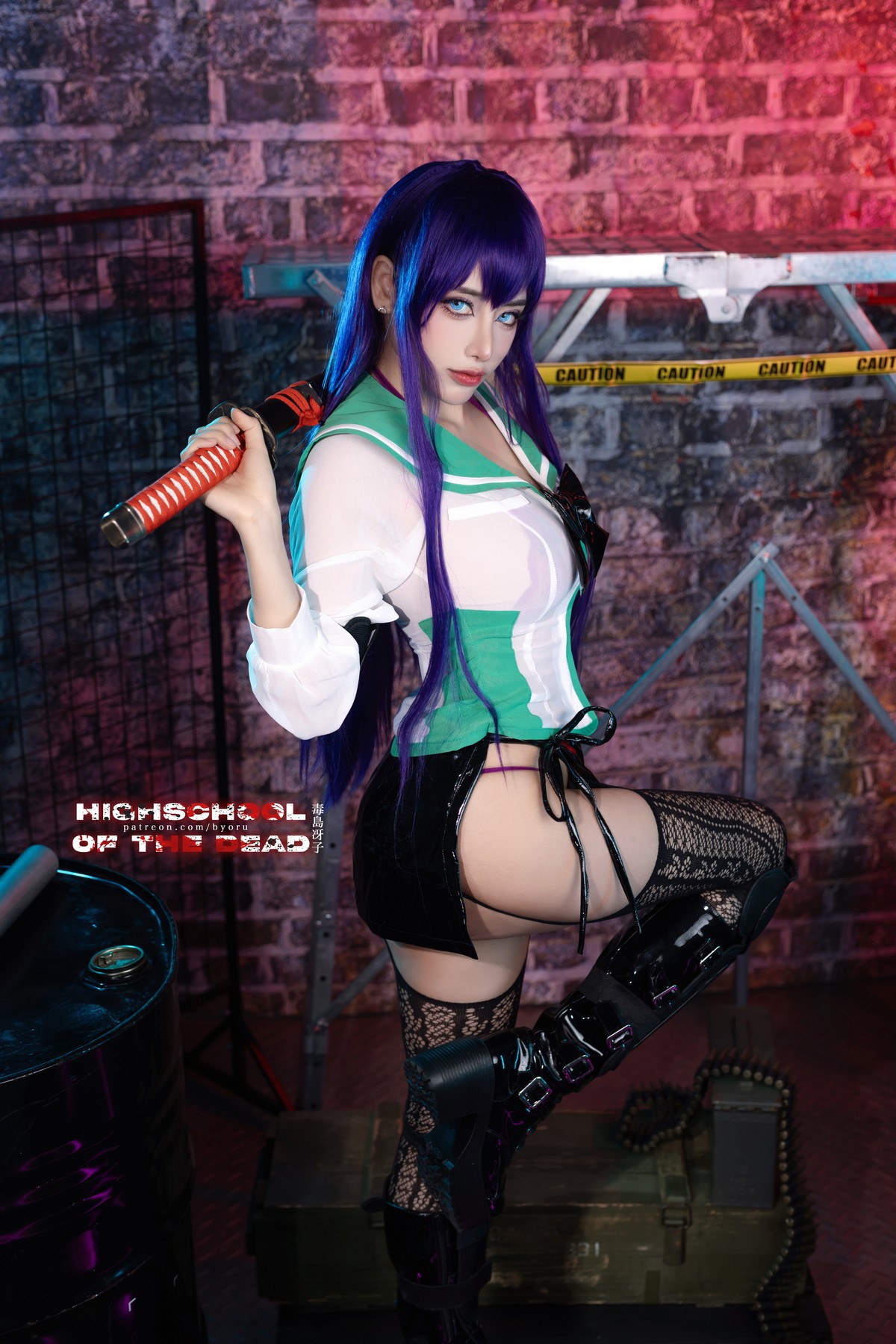 Cosplay 日本性感萝莉Byoru Saeko Busujima 5