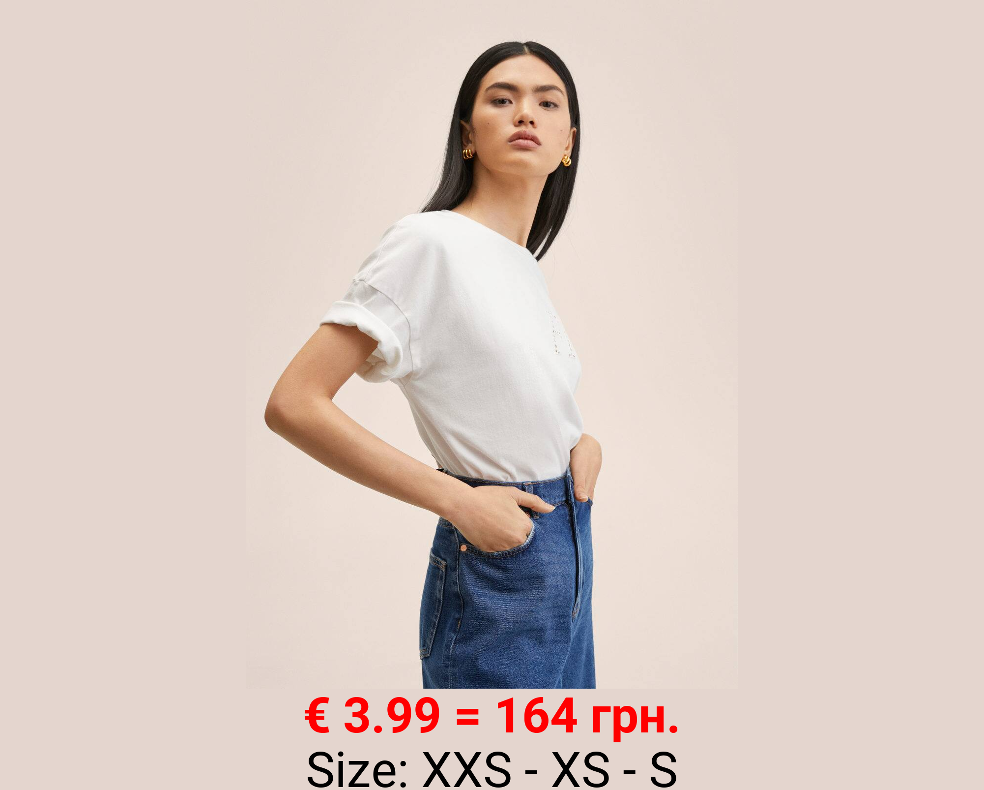 Camiseta algodón bordado