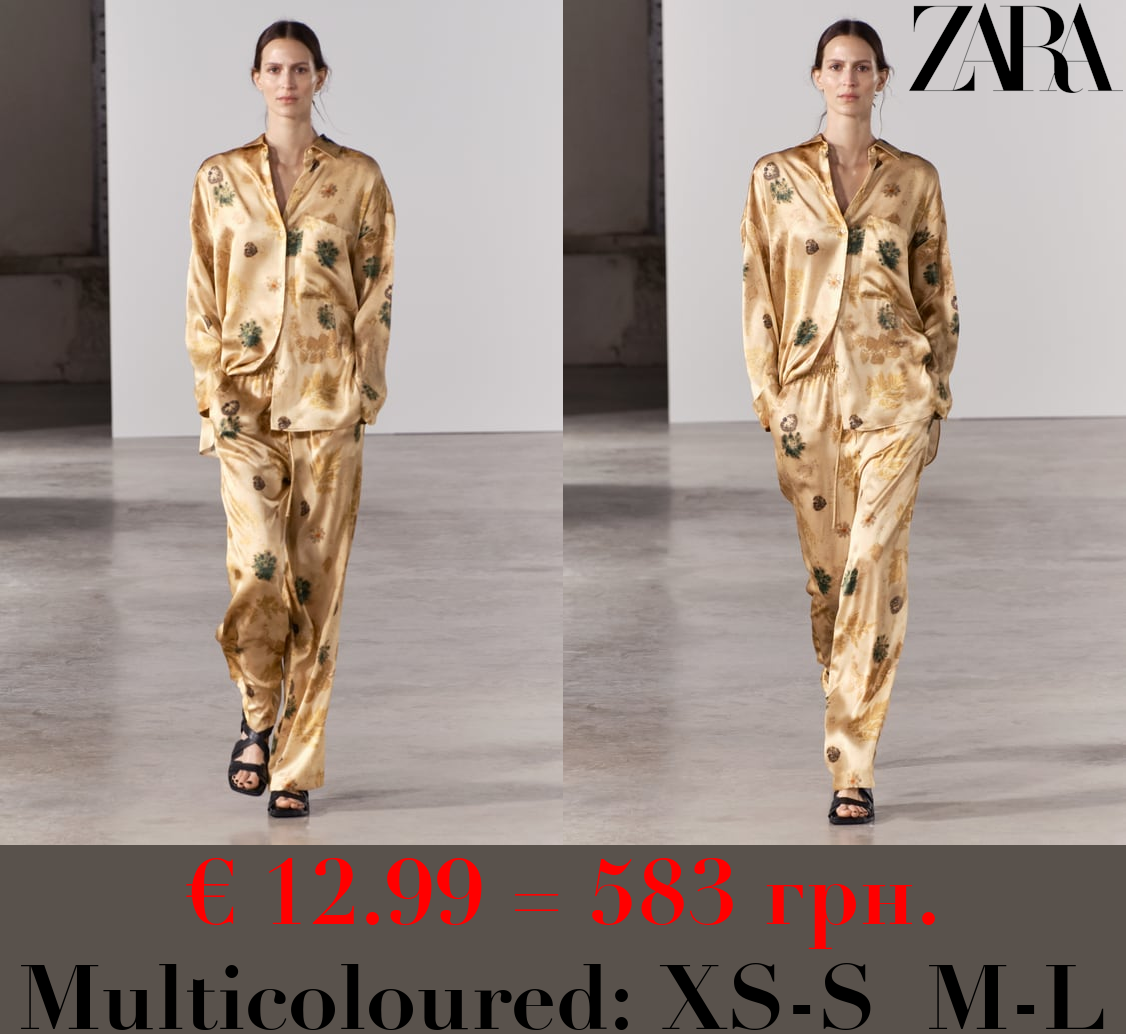 ZW COLLECTION 100% SILK PRINTED SHIRT