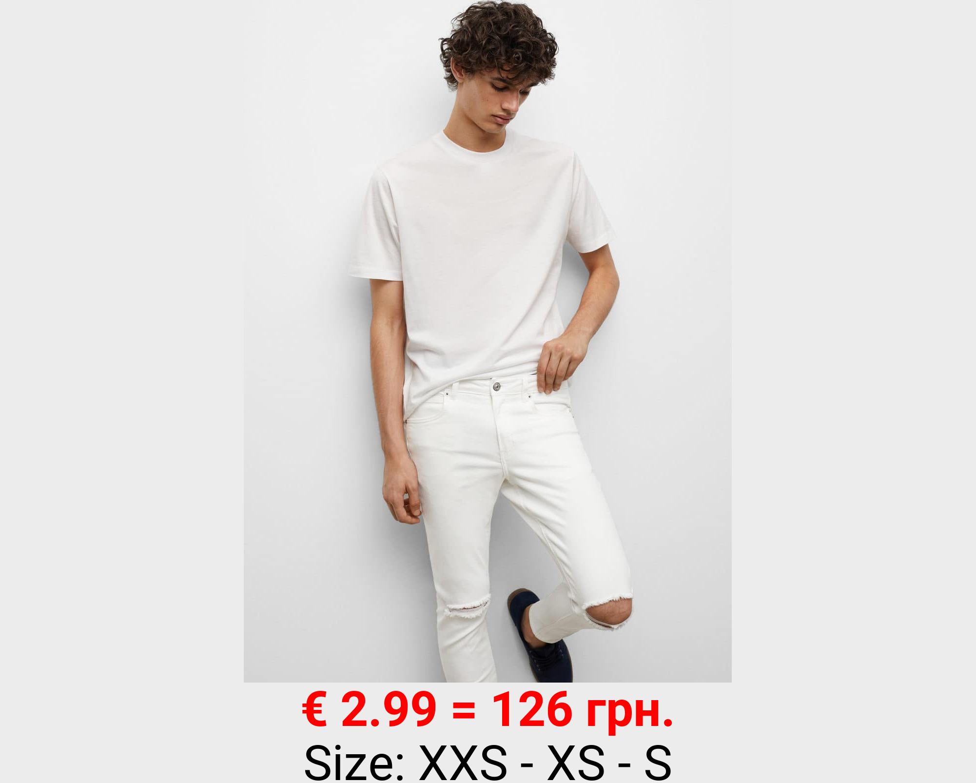 Jeans skinny rotos decorativos