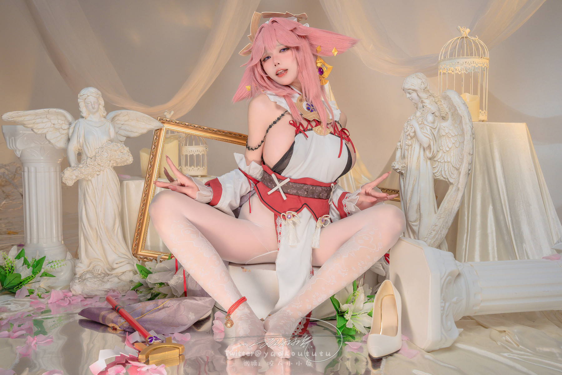 Cosplay 黏黏团子兔 春江水暖 神子贺岁 Set.01 43