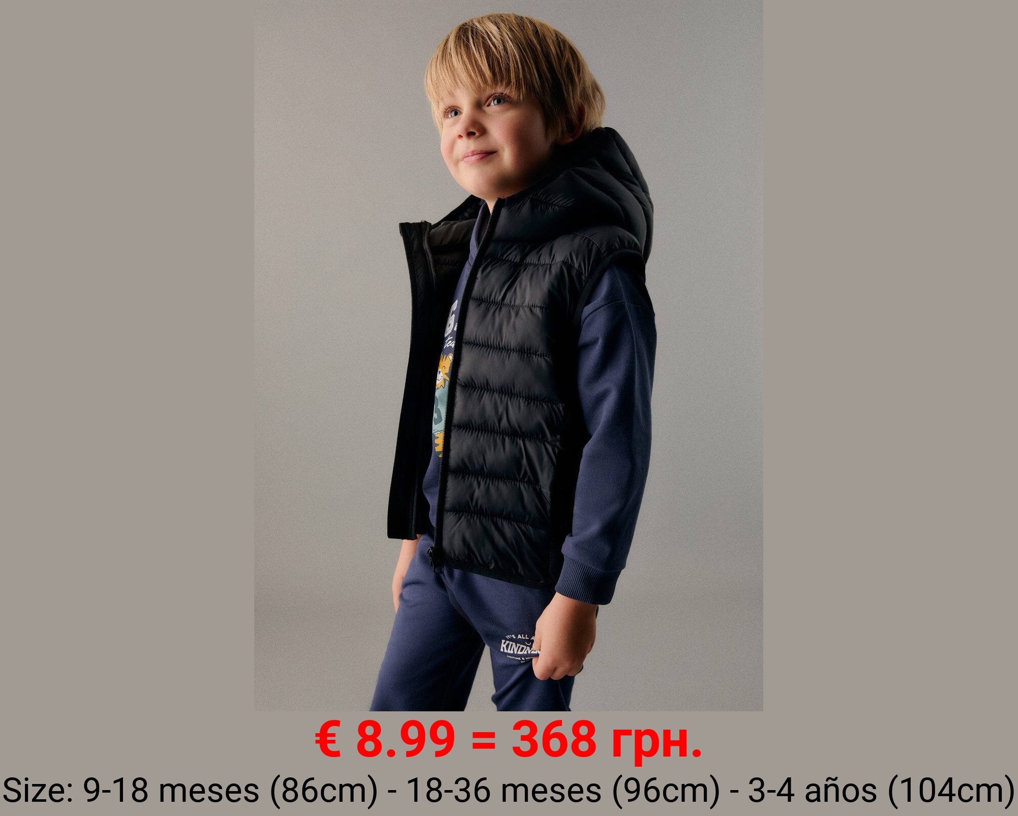 Chaleco acolchado capucha