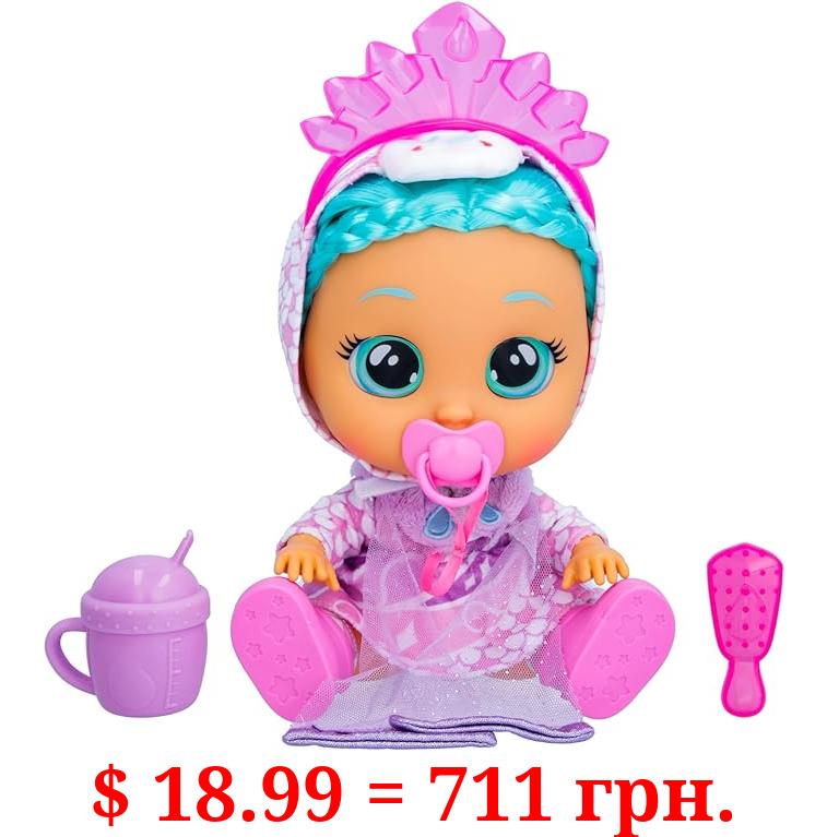 Cry Babies Kiss Me Princess Elodie - 12'' Baby Doll Deluxe Blushing Cheeks Feature Shimmery Changeable Outfit with Bonus Accessories, for only Girls and Kids 18M and up, Multicolor
