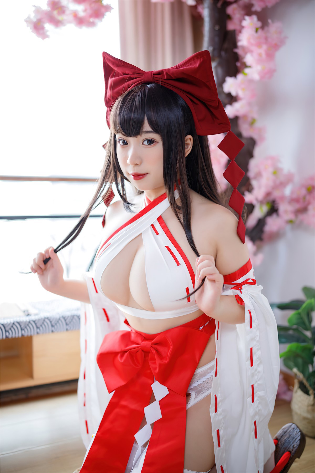 Cosplay 胡桃猫Kurumineko 欲望神社巫 17