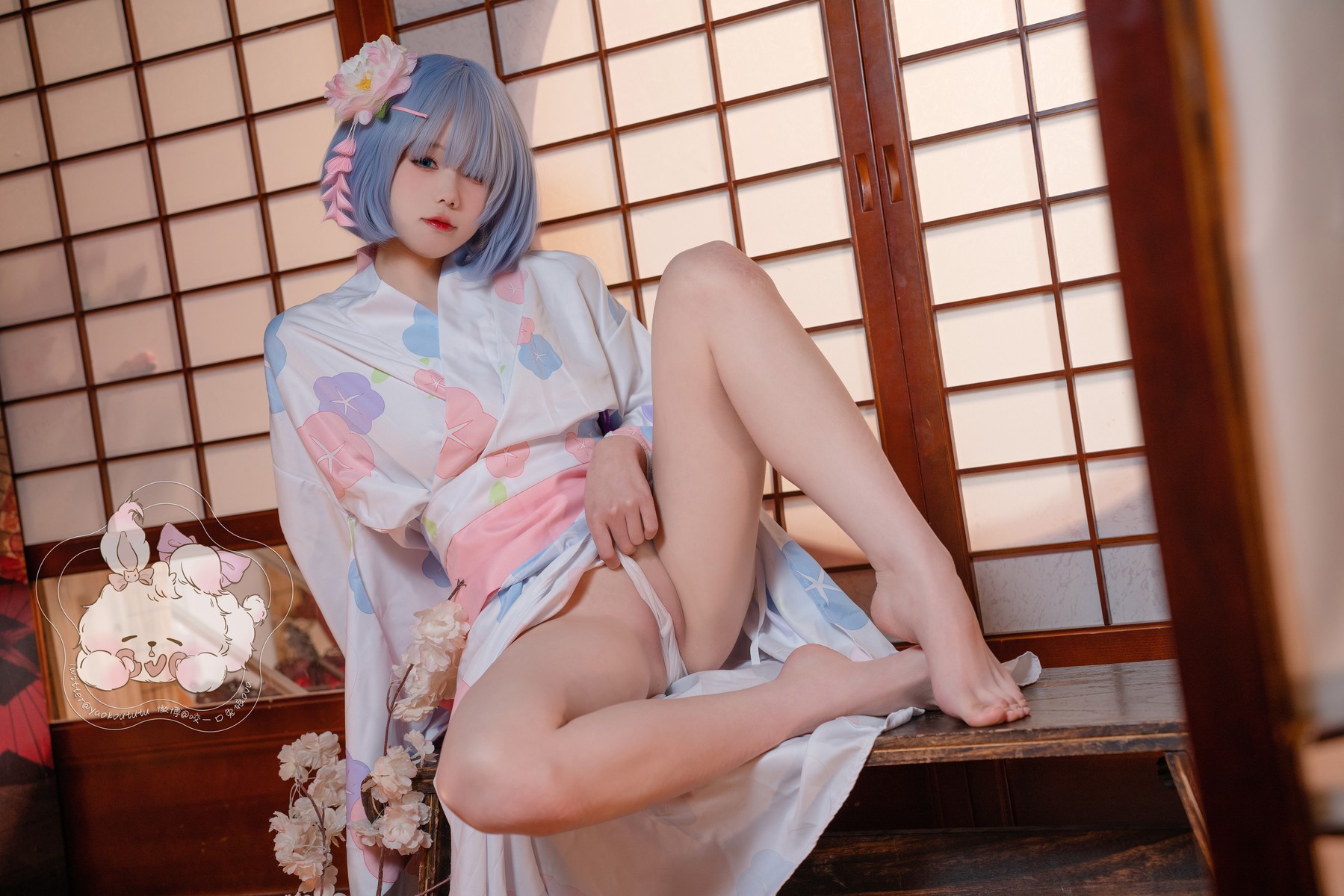 Cosplay 黏黏团子兔 蕾姆夏日祭 25