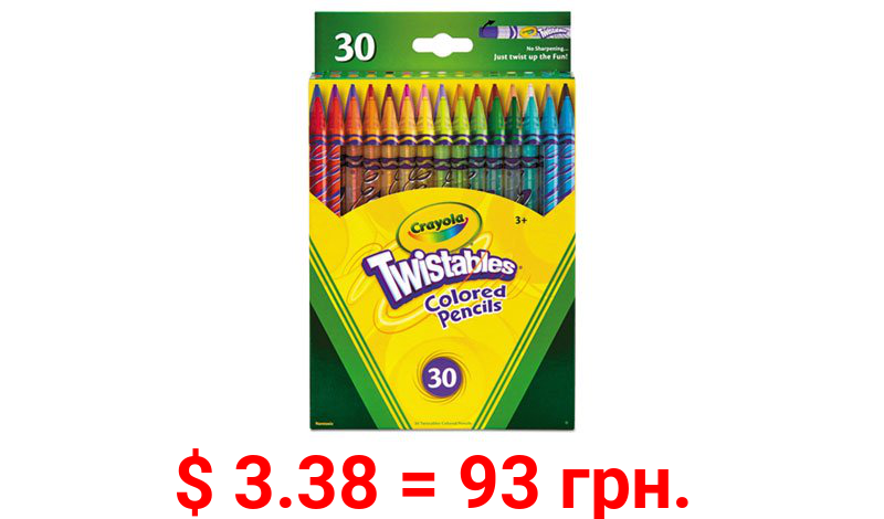 Crayola Twistables Colored Pencils - 30 Pack