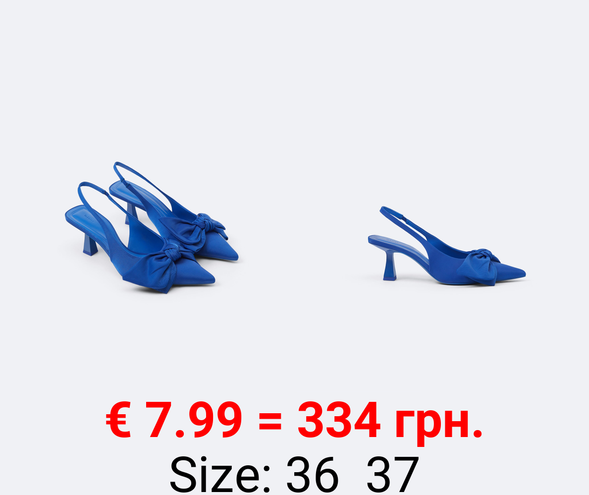 HIGH-HEEL SHOES WITH BOW