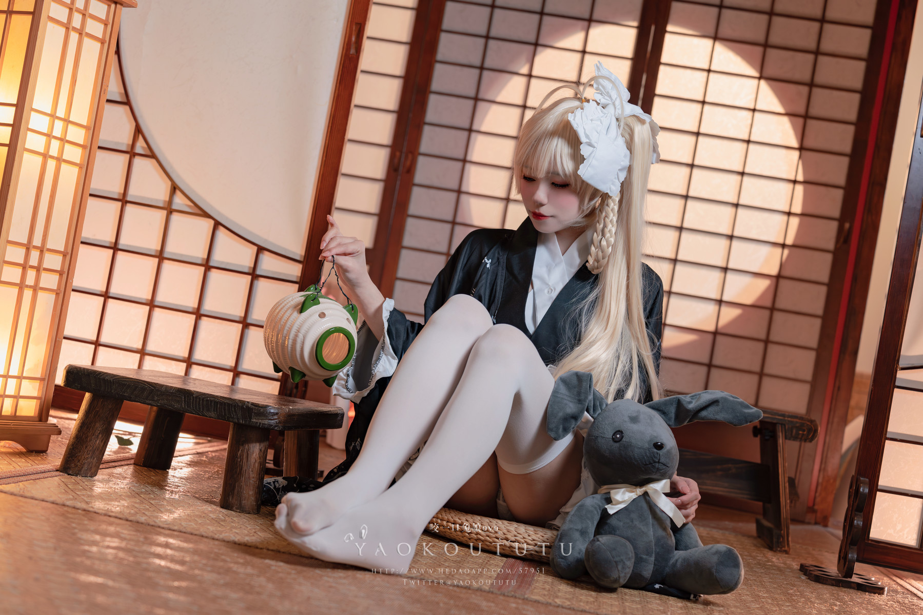 Cosplay 黏黏团子兔 六月T3专属特典 『穹妹浴衣』 3